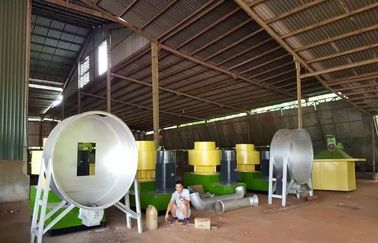 Trung Quốc straw bales pellet line, complete pellet production line project with 1T/H~5T/H capacity nhà cung cấp